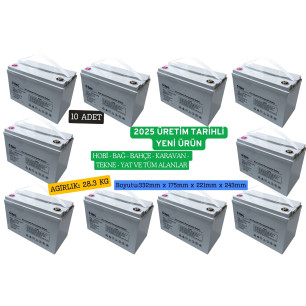 ttec 12V 100Ah Jel Akü 10 Adet ttec 12V 100Ah Jel Akü 10 Adet